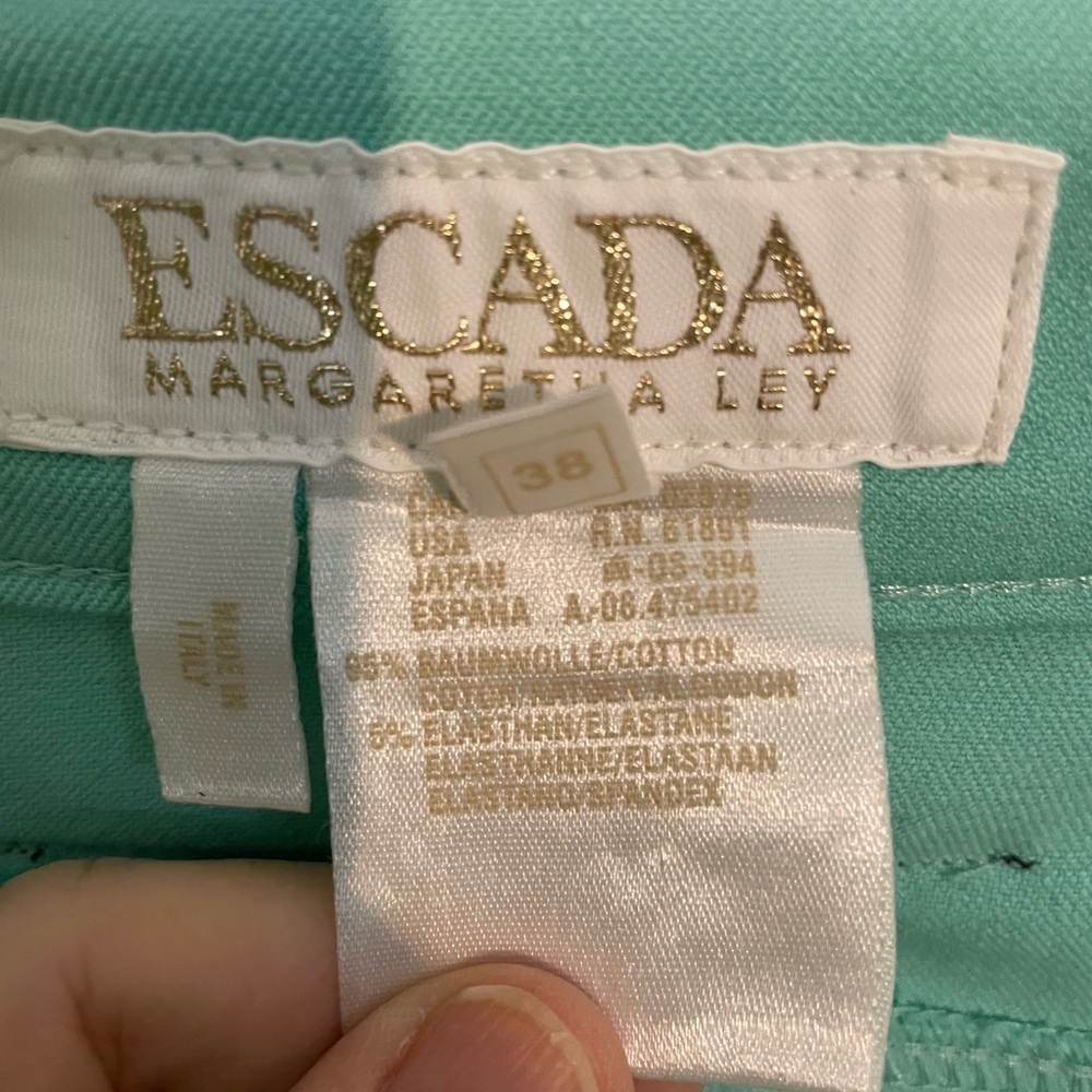 ESCADA Women's Vintage Y2K High waisted Slim Straight Pant 38‎ MEDIUM - Picture 6 of 7